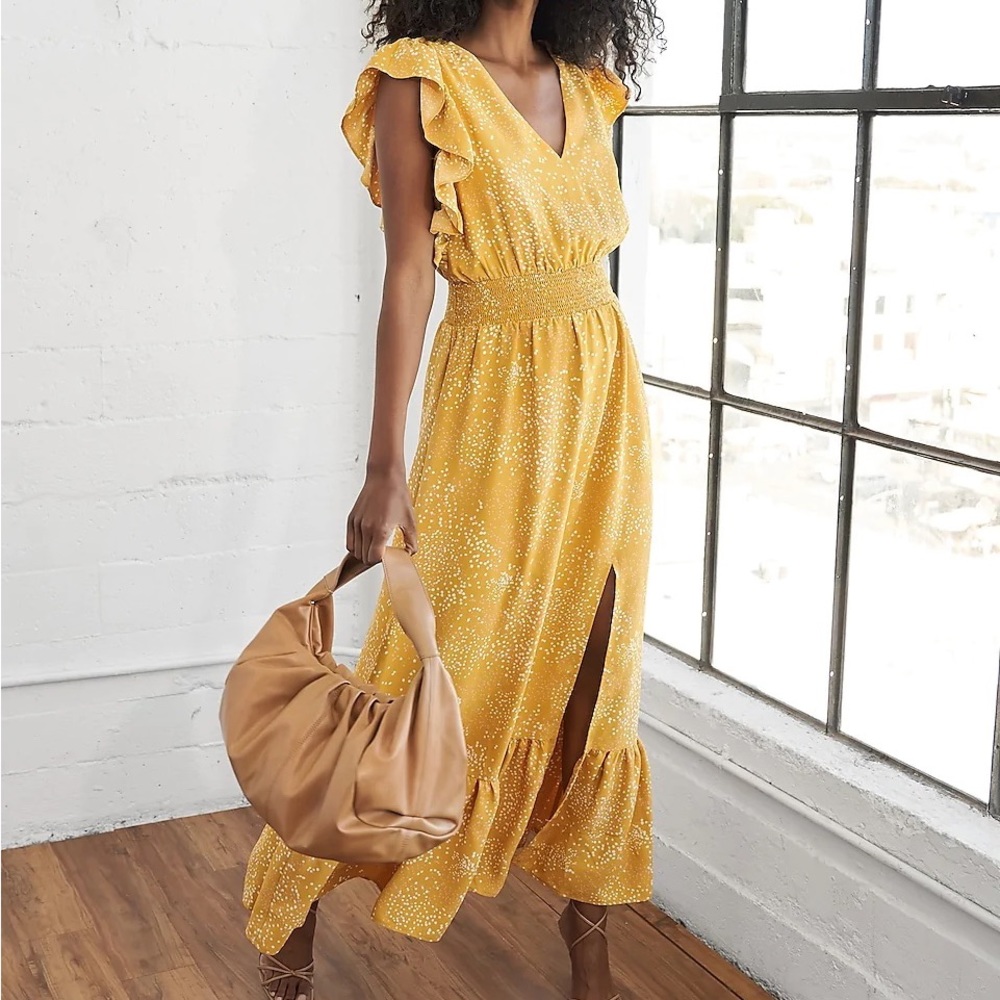 Express NWT Yellow Maxi Dress